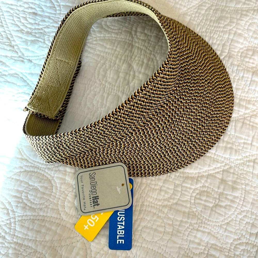 San Diego Hat Company Ultra Braid Visor NWT